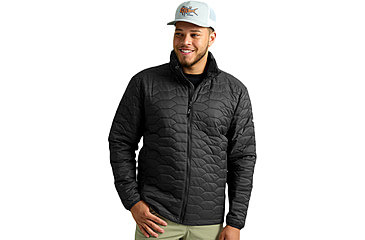 Image of HUK Performance Fishing Scale Jacket - Mens, Black, Extra Large, H4000156-001-XL