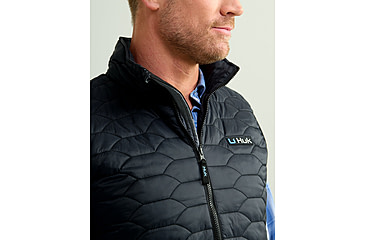 Image of HUK Performance Fishing Scale Vest - Mens, Black, Large, H4000157-001-L