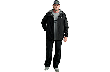 Image of HUK Performance Fishing Storm Jacket - Mens, Black, Extra Large, H4000159-001-XL