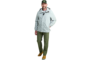 Image of HUK Performance Fishing Storm Jacket - Mens, Harbor Mist, 2XL, H4000159-034-XXL