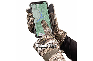 Image of Huntworth Barrow Heat Boost Windproof Softshell Hunting Glove - Womens, Tarnen, Large, E-1433-L-TRN-L