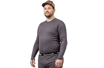Image of Huntworth Casper Heat Boost Heavyweight Base Layer Shirt - Men's, Dark Gray, Medium, E-9604-DG-M