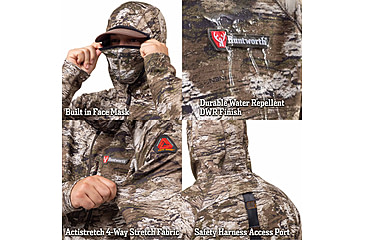Image of Huntworth Grayling Heat Boost Heavyweight Soft Shell Hoodie - Men's, Tarnen, Large, E-9622-TRN-L