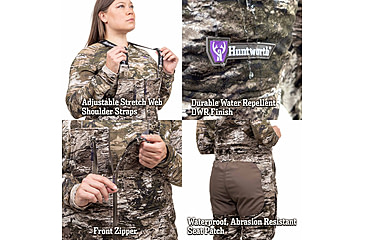Image of Huntworth Matterhorn Heat Boost Heavyweight/Waterproof Hunting Bib Overalls - Women's, Tarnen, Medium, E-9607-W-TRN-M