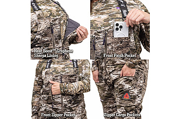 Image of Huntworth Matterhorn Heat Boost Heavyweight/Waterproof Hunting Bib Overalls - Women's, Tarnen, Medium, E-9607-W-TRN-M