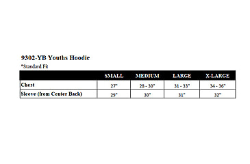 Image of Huntworth Knit Jersey Hoodie - Youth Boys, Hiddn / Blaze, X-Large, E-9302-YB-HDN/BZ-XL
