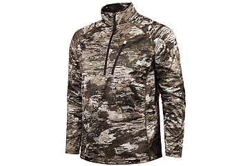 Image of Huntworth Gadsden Light Weight Pique Knit 1/4 Zip Pullover - Mens, Tarnen, Extra Large, E-9182-TRN-XL