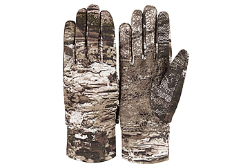 Image of Huntworth Macon Light Weight Stretch Grid Fleece Shooters Glove - Mens, Tarnen, Large/Extra Large, E-1344-TRN-L/XL