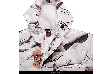 Image of Huntworth Ackley Light Weight Microfiber Waterproof Cover Up Jacket - Men's, Snow Camo, 4XL, E-81702-SCB-4XL