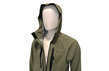 Image of Huto Lifestyle Bone Dry Rain Jacket, Green/Grey, Extra Large, BNERN-JCKT-GRYGRN-XL