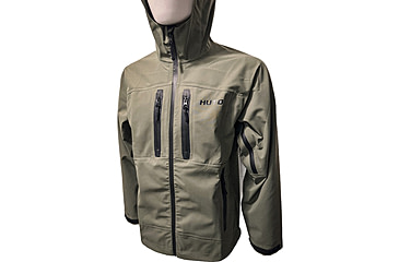 Image of Huto Lifestyle Bone Dry Rain Jacket, Green/Grey, Extra Large, BNERN-JCKT-GRYGRN-XL