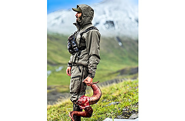 Image of Huto Lifestyle Bone Dry Rain Pants, Green/Grey, Medium, BNERN-PNT-GRYGRN-M