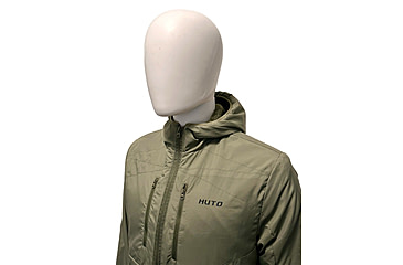 Image of Huto Lifestyle Fuzzy Fleece Hoodie w/Nylon Outer Shell, Ranger Green, Large, FUZYFLCE-HDIE-RNGGRN-L