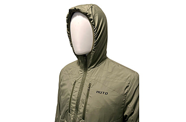 Image of Huto Lifestyle Fuzzy Fleece Hoodie w/Nylon Outer Shell, Ranger Green, Large, FUZYFLCE-HDIE-RNGGRN-L