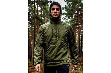 Image of Huto Lifestyle Fuzzy Fleece Hoodie w/Nylon Outer Shell, Ranger Green, Large, FUZYFLCE-HDIE-RNGGRN-L