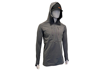Image of Huto Lifestyle Huto Lifestyle Synthetic Mid-Weight Hoodie/Base Layer, Grey, 3XL, SYNTC-WGHT-HDIE-GRY-XXXL