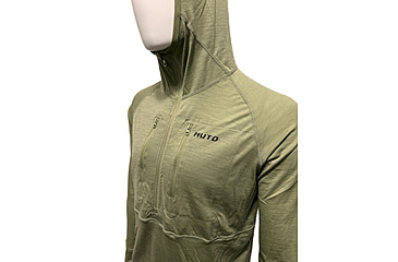 Image of Huto Lifestyle Merino Wool 150GSM Base Layer Hoodie, Ranger Green, 3XL, MR-BSLYR-HDIE-RNGGRN-XXXL