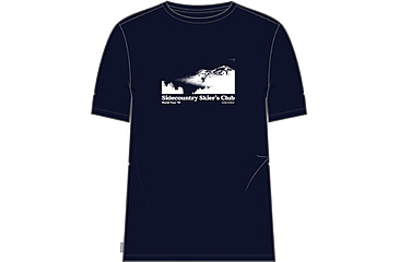 Image of Icebreaker 150 Tech Lite II Short Sleeve Sidecountry Skiers Club T-Shirt - Men's, Midnight Navy, 2XL, IB0A56RD401XXL
