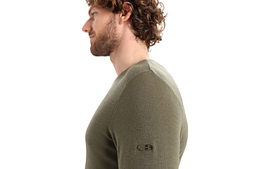 Image of Icebreaker 175 Everyday Long Sleeve Crewe Thermal Top - Mens, Loden, Medium, IB104483069M