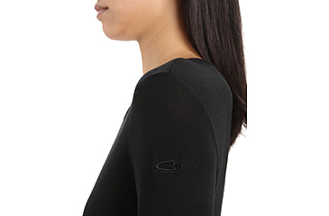 Image of Icebreaker 175 Everyday Long Sleeve Crewe Thermal Top - Womens, Black, Extra Small, IB104471001XS