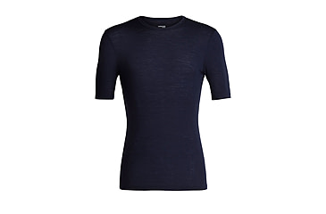 Image of Icebreaker 175 Everyday Short Sleeve Crewe Thermal Top - Men's, Black, Small, IB104482001S
