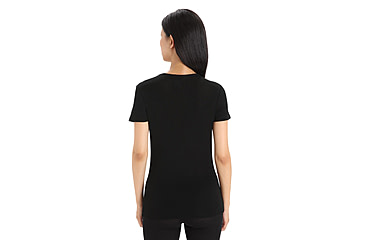 Image of Icebreaker 175 Everyday Short Sleeve Crewe Thermal Top - Womens, Black, Extra Small, IB104470001XS