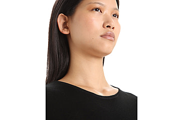 Image of Icebreaker 175 Everyday Short Sleeve Crewe Thermal Top - Womens, Black, Extra Small, IB104470001XS