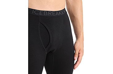 Image of Icebreaker 200 Oasis Leggings w/ Fly - Mens, Black, Extra Small, IB104370001XS