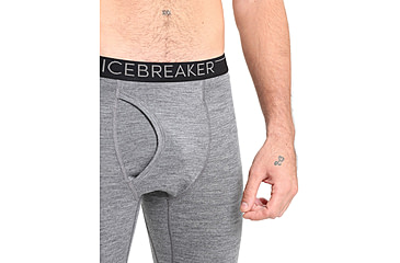 Image of Icebreaker 200 Oasis Leggings w/ Fly - Men's, Gritstone Heather, 2XL, IB104370013XXL
