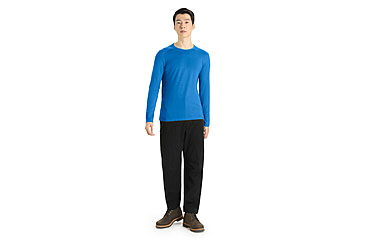 Image of Icebreaker 200 Oasis Long Sleeve Crewe - Mens, Lazurite, Large, IB104365580L