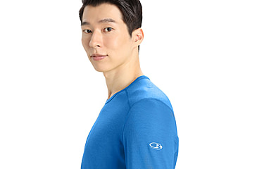 Image of Icebreaker 200 Oasis Long Sleeve Crewe - Men's, Lazurite, Large, IB104365580L
