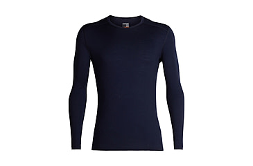 Image of Icebreaker 200 Oasis Long Sleeve Crewe - Men's, Midnight Navy, Small, IB104365401S