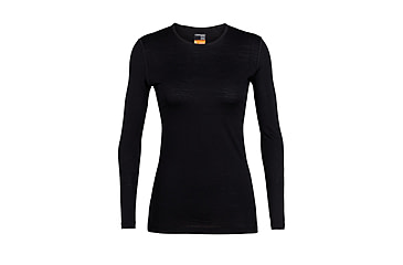 Image of Icebreaker Merino 200 Oasis LS Crewe - Women's, Black, Small, IB104375001S