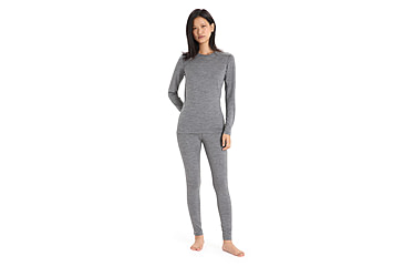 Image of Icebreaker 200 Oasis Long Sleeve Crewe - Womens, Gritstone Heather, Large, IB104375013L