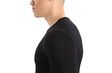 Image of Icebreaker 260 Tech Long Sleeve Crewe Thermal Top - Mens, Black, 3XL, IB1043710013XL