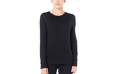 Image of Icebreaker 260 Tech Long Sleeve Crewe - Mens, Black, Extra Small, 104371001XS