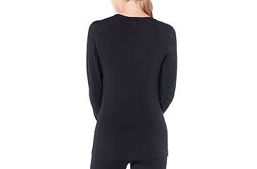 Image of Icebreaker 260 Tech Long Sleeve Crewe Thermal Top - Men's, Black, Extra Small, IB104371001XS