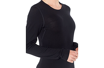 Image of Icebreaker 260 Tech Long Sleeve Crewe - Mens, Black, Extra Small, 104371001XS