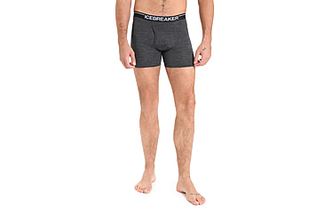 Image of Icebreaker Anatomica Boxers w/ Fly - Mens, Jet Heather, 2XL, IB103030011XXL