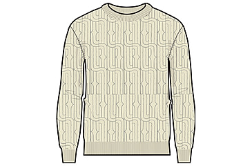 Image of Icebreaker Cable Knit Crewe Sweater - Men's, Undyed, Extra Large, IB0A56S5000XL