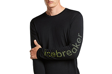 Image of Icebreaker Merino 150 Tech Lite Long Sleeve IB Vertical Tee - Mens