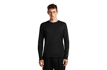 Image of Icebreaker Merino 150 Tech Lite Long Sleeve IB Vertical Tee - Mens