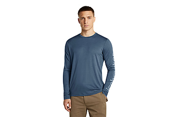 Image of Icebreaker Merino 150 Tech Lite Long Sleeve IB Vertical Tee - Mens