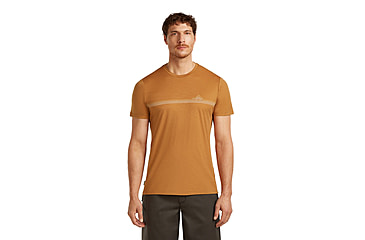 Image of Icebreaker Merino 150 Tech Lite Short Sleeve Range Stripes T-Shirt - Mens