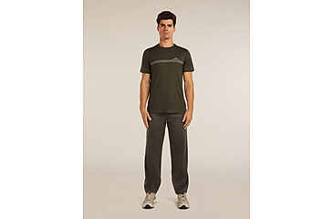 Image of Icebreaker Merino 150 Tech Lite Short Sleeve Range Stripes T-Shirt - Mens