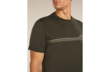 Image of Icebreaker Merino 150 Tech Lite Short Sleeve Range Stripes T-Shirt - Mens