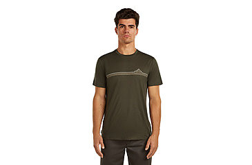 Image of Icebreaker Merino 150 Tech Lite Short Sleeve Range Stripes T-Shirt - Mens
