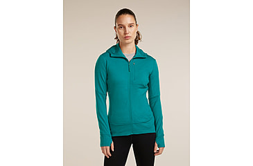 Image of Icebreaker Merino 260 Quantum Long Sleeve Zip Hoodie - Womens