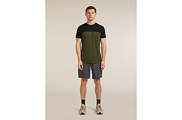 Image of Icebreaker Merino Blend 125 Cool-Lite Sphere Short Sleeve T-Shirt Colour Block - Mens