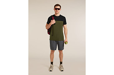 Image of Icebreaker Merino Blend 125 Cool-Lite Sphere Short Sleeve T-Shirt Colour Block - Mens